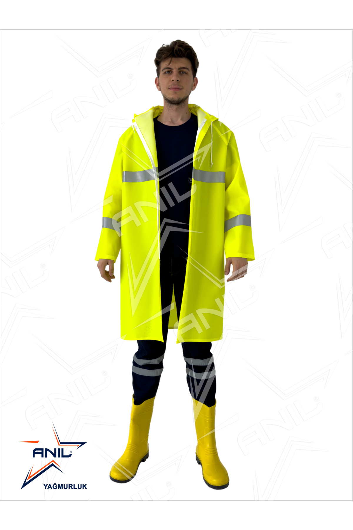 Reflektörlü Yağmurluk — زرد RYS2028