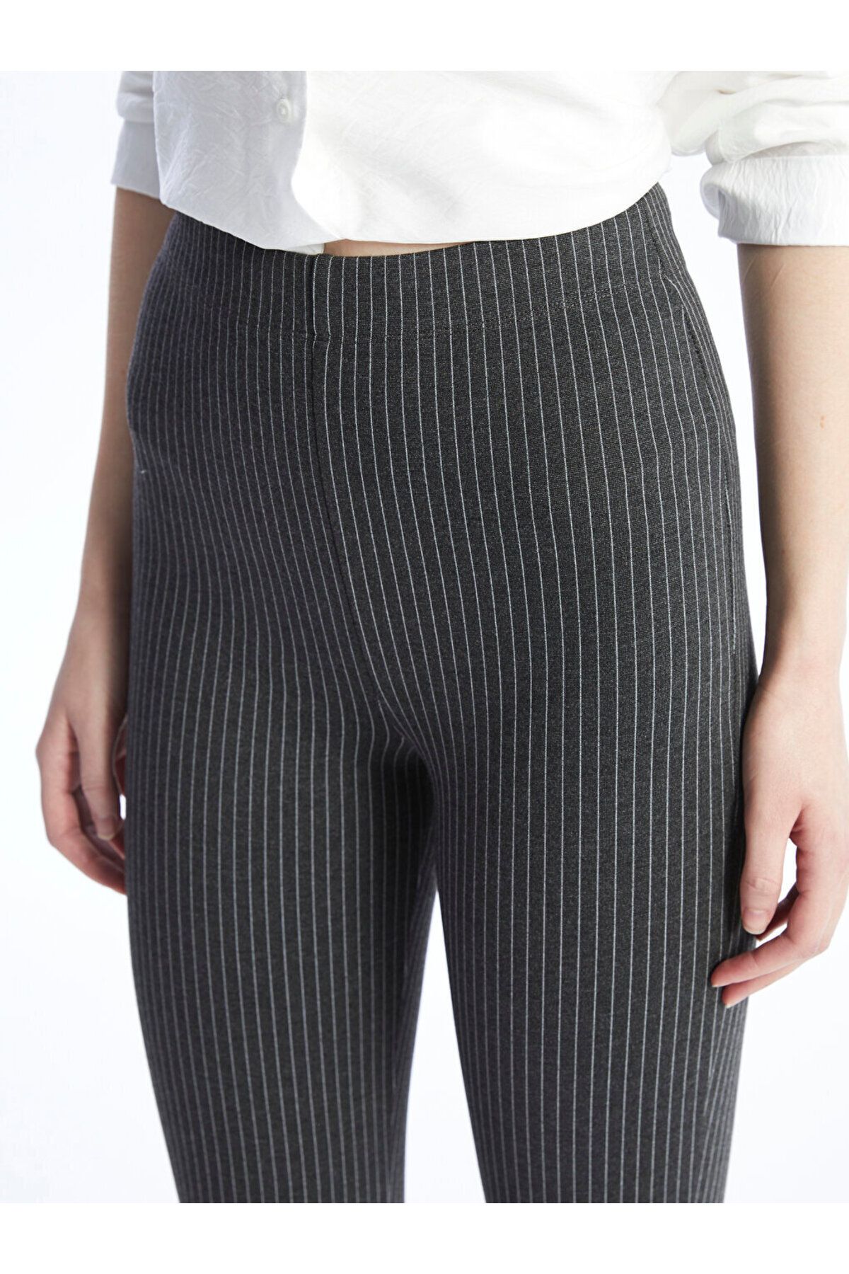 LC Waikiki-LCW Damen-Leggings mit Streifen im spanischen Stil, elastischer Bund 4