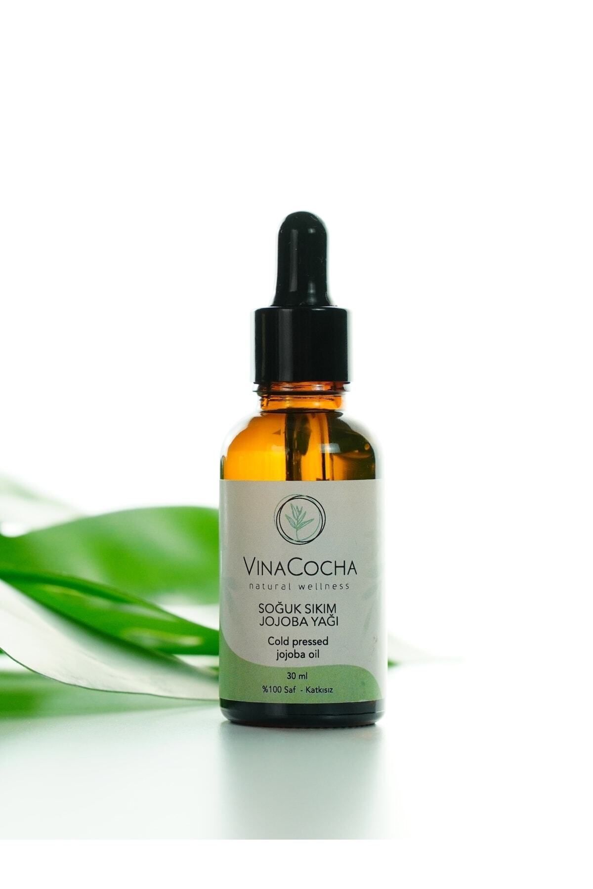 روغن جوجوبا 100% خالص فشرده سرد 30 میلی لیتر Vinacocha