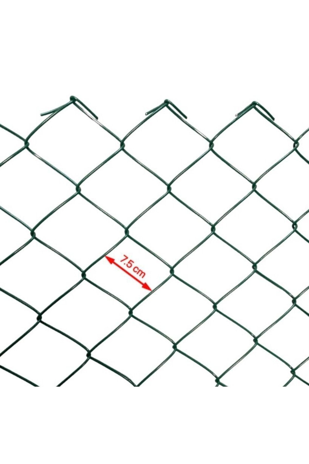 Cihan Çit Pvc Kaplı Örgü Tel Bahçe Çiti - 3,00 Mm Kalınlık 75x75 Göz Aralığı H:150 Cm L:10 Metre 2
