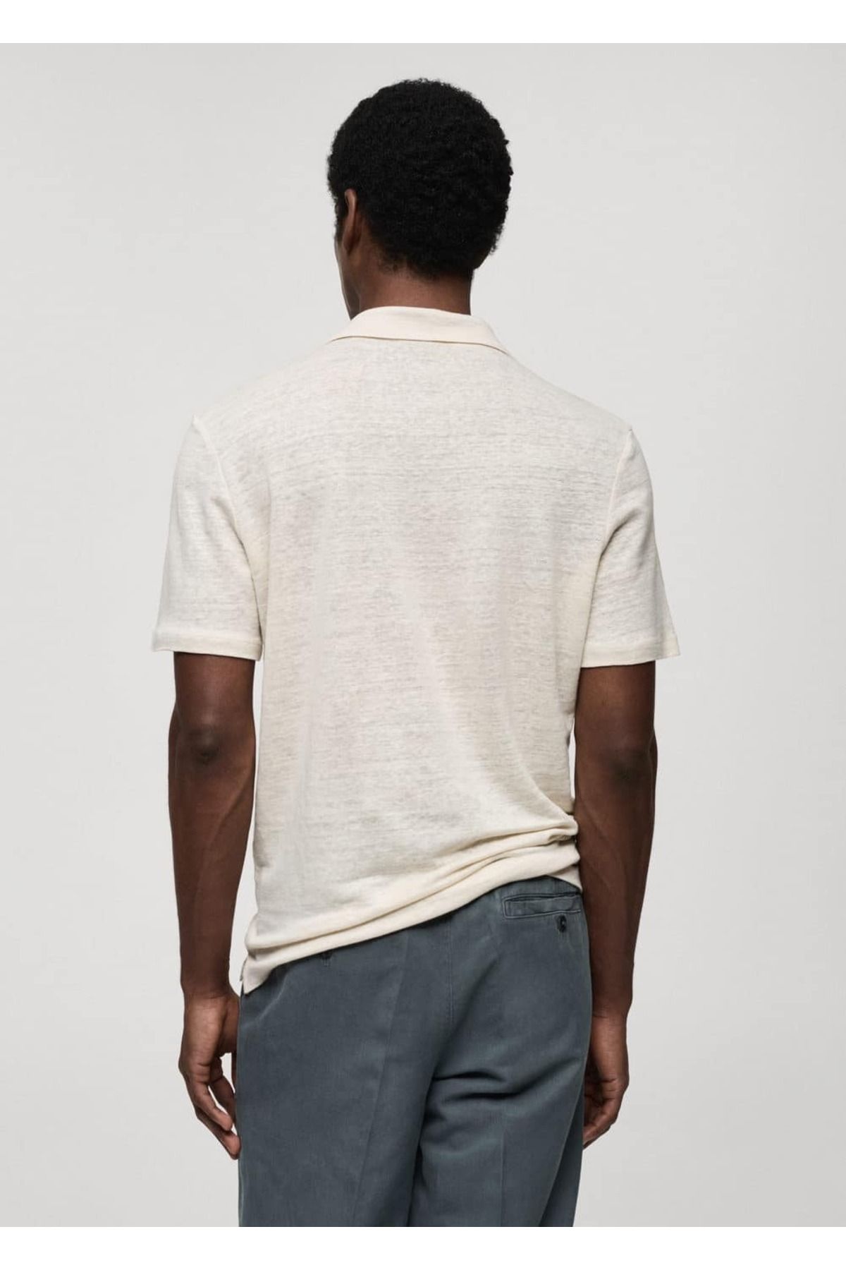 MANGO Man-Polokošile ze 100% lnu slim fit 4