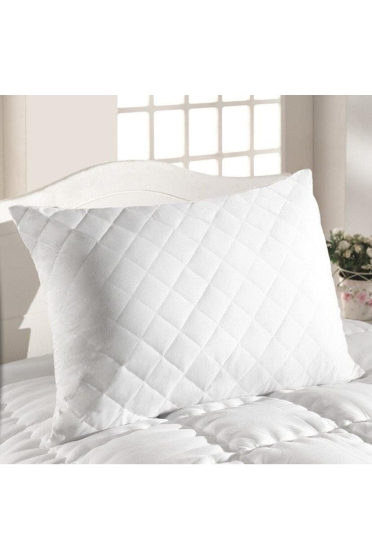 6-Piece Cotton Zippered Quilted Pillow Protector