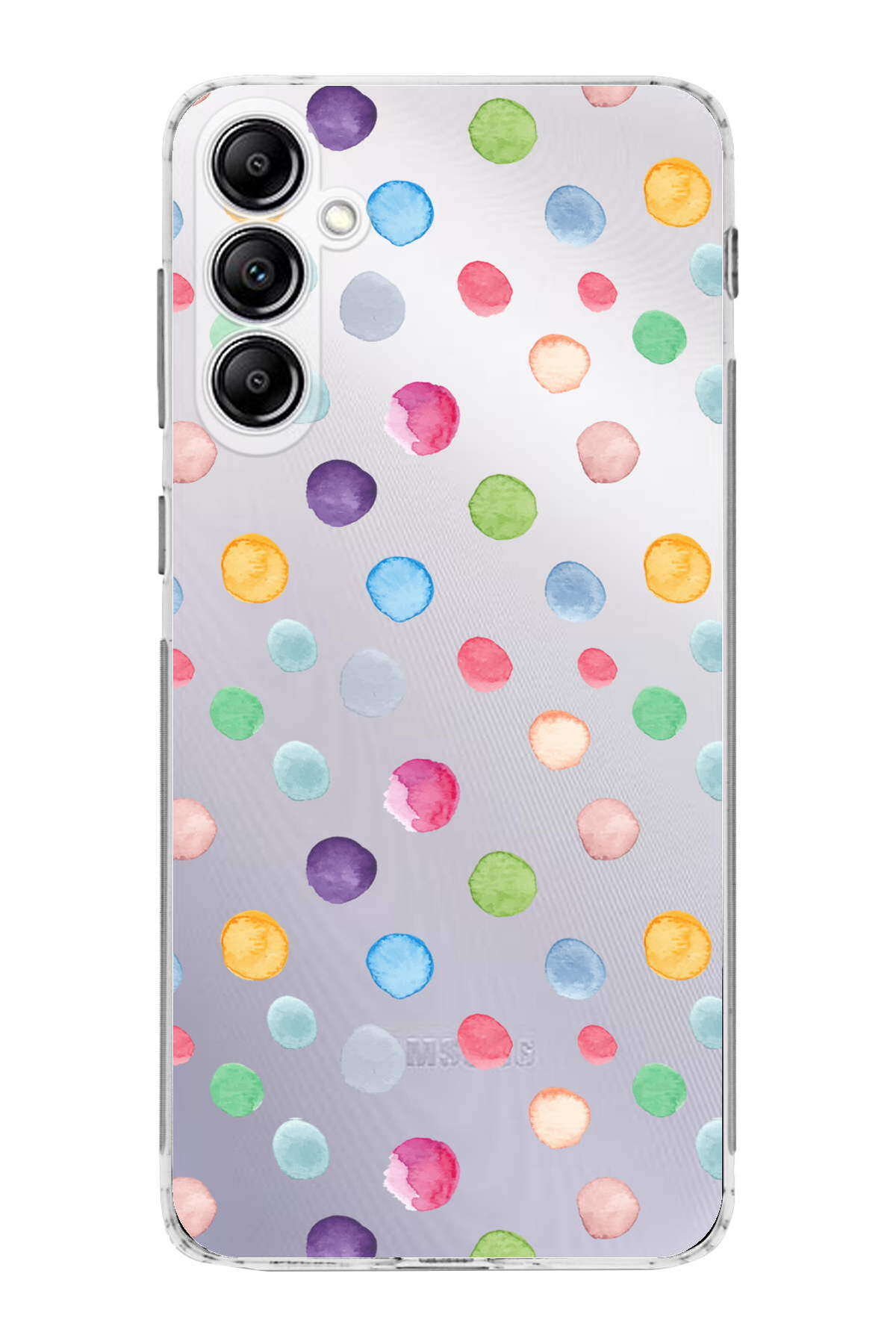 Samsung Galaxy A14 ile Uyumlu Water Color 6  Kamera Korumalı Şeffaf  Kılıf