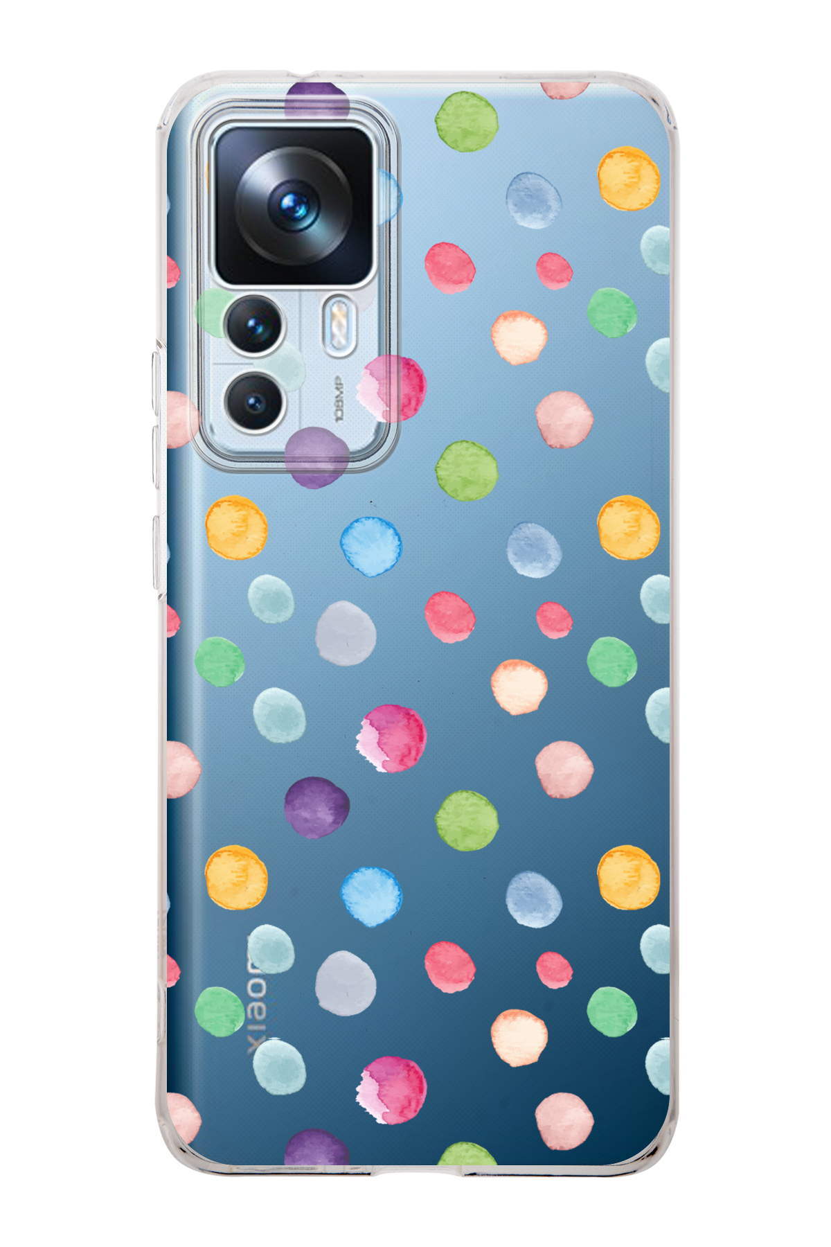 Xiaomi Mi 12T ile Uyumlu Water Color 6  Kamera Korumalı Şeffaf  Kılıf