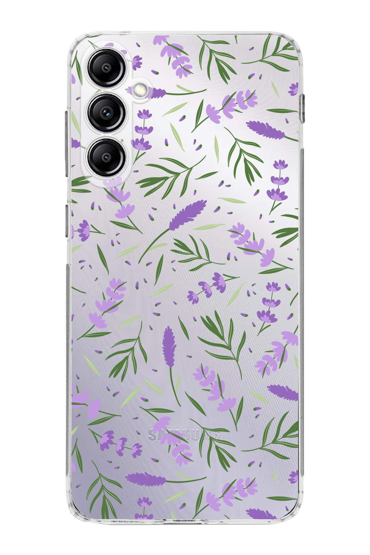 Samsung Galaxy A24 ile Uyumlu Water Color 3  Kamera Korumalı Şeffaf  Kılıf