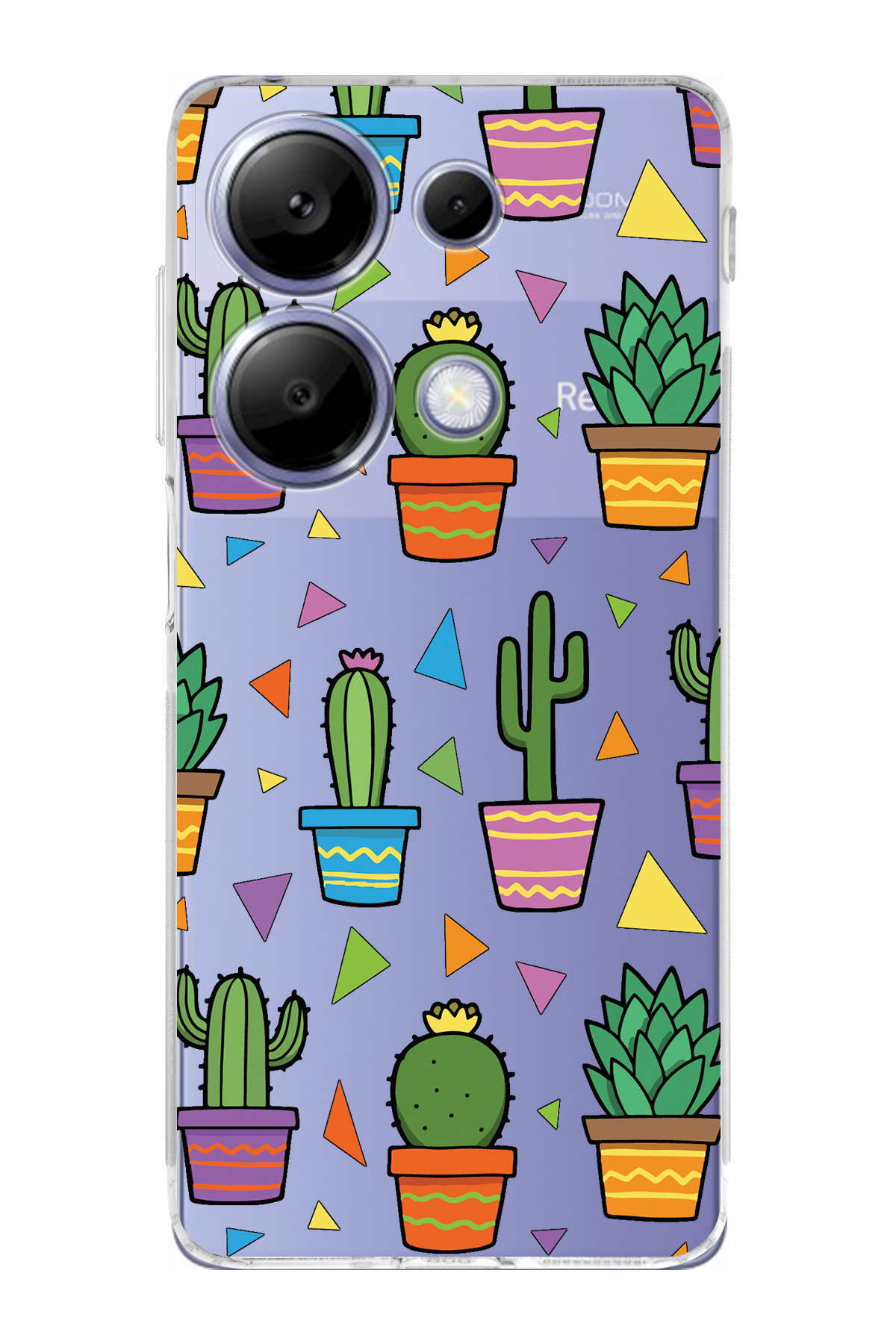 Xiaomi Redmi Note 13 Pro 4G ile Uyumlu Water Color 4  Kamera Korumalı Şeffaf  Kılıf