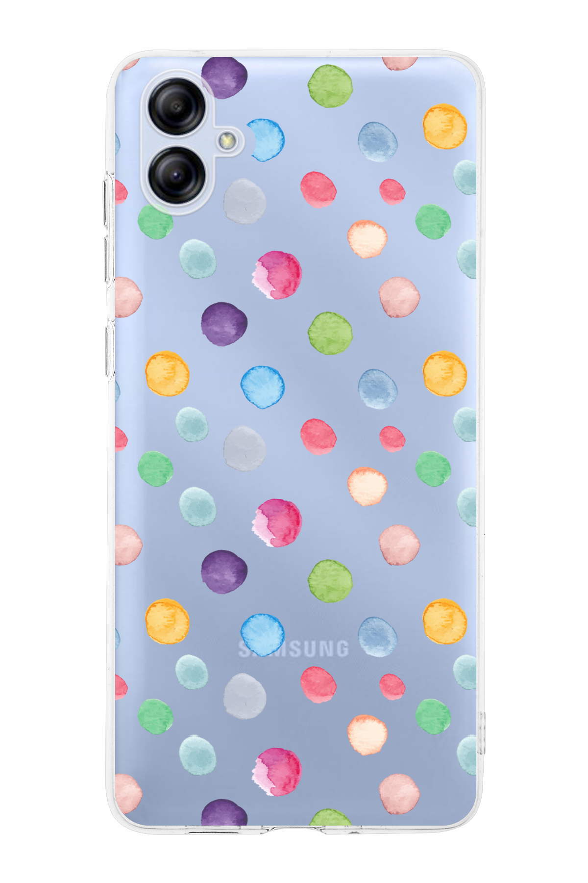 Samsung Galaxy A04e ile Uyumlu Water Color 6  Kamera Korumalı Şeffaf  Kılıf