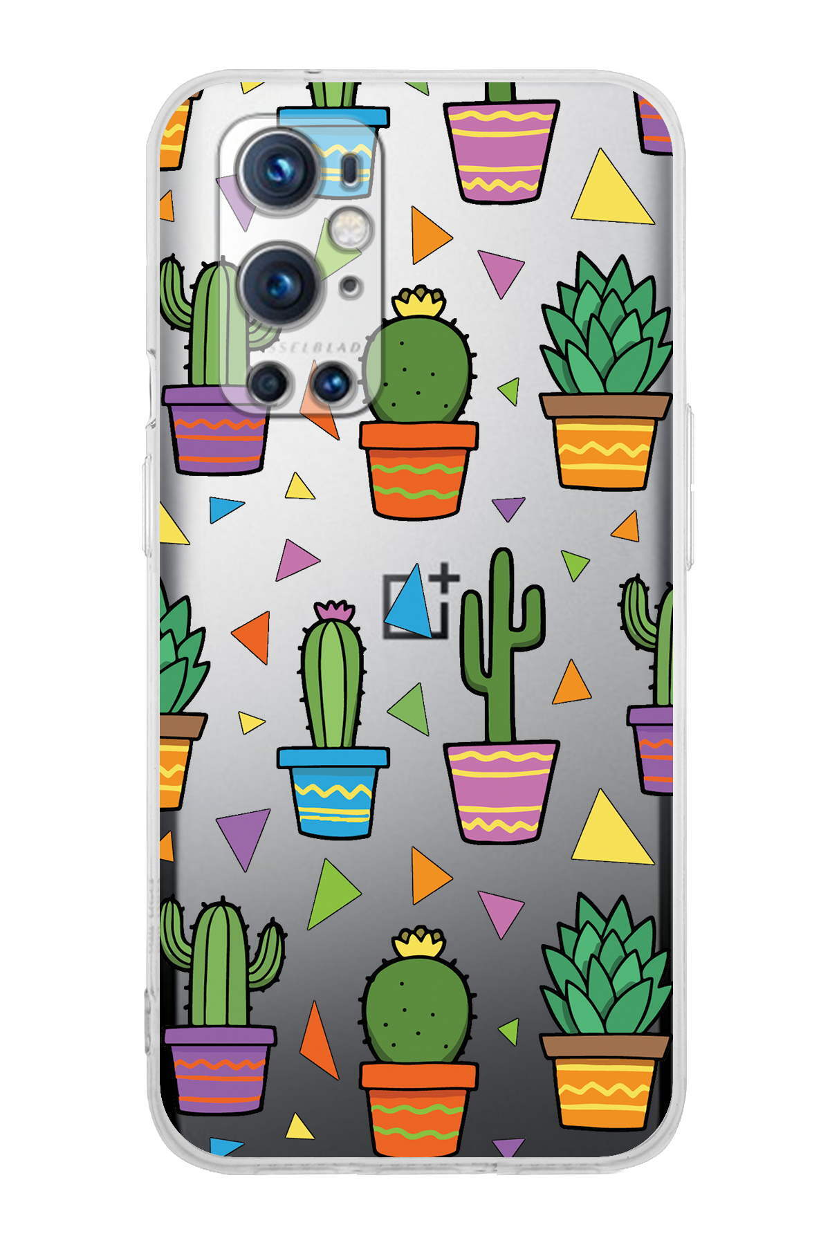 One Plus 9 Pro ile Uyumlu Water Color 4  Kamera Korumalı Şeffaf  Kılıf