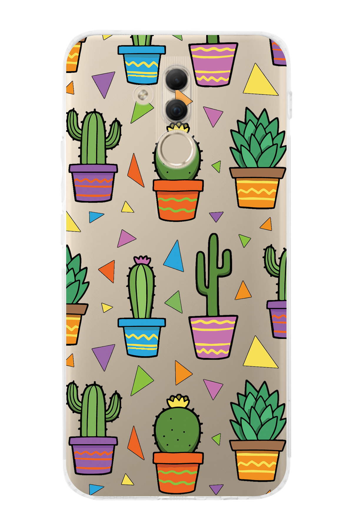 Huawei Mate 20 Lite ile Uyumlu Water Color 4  Kamera Korumalı Şeffaf  Kılıf