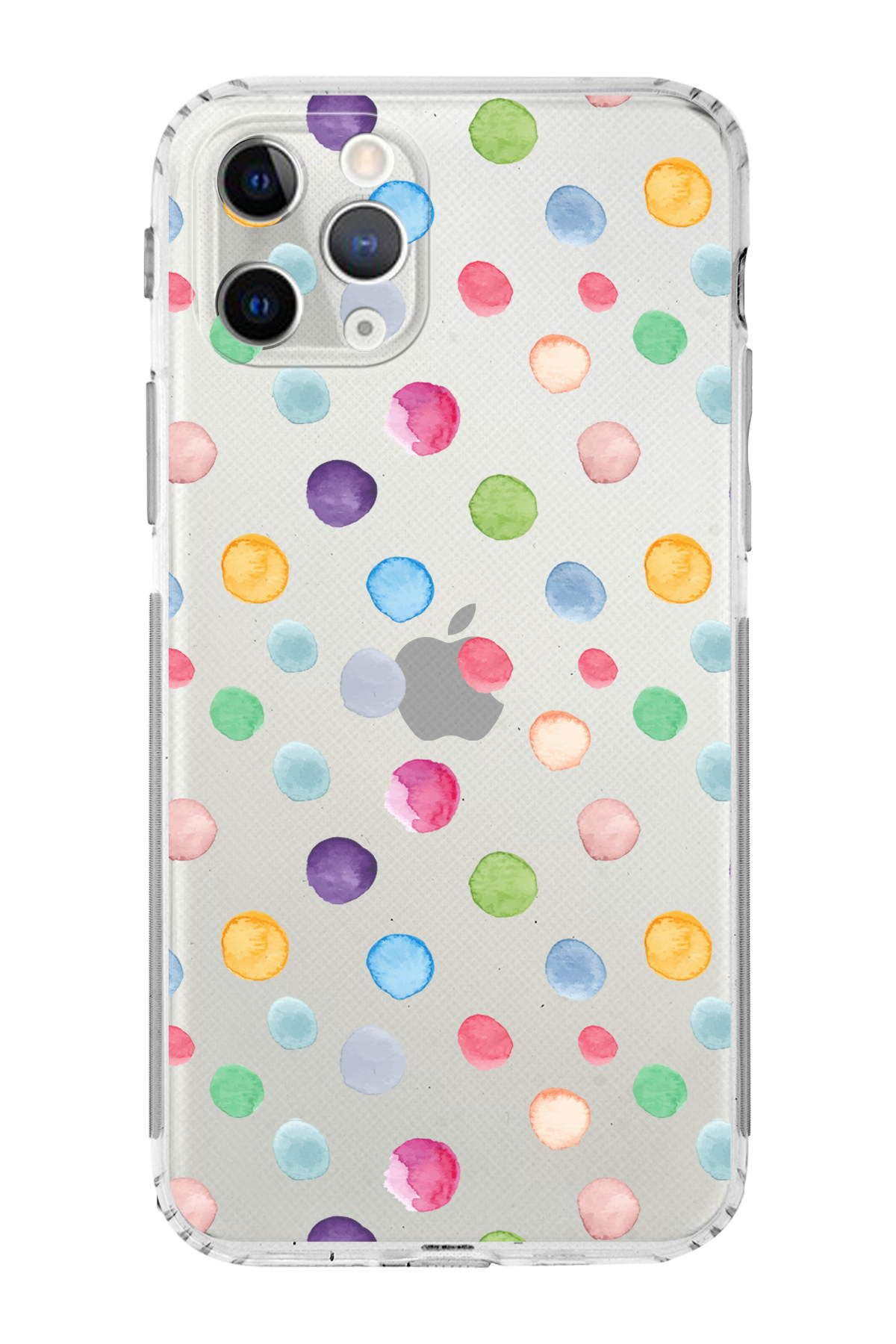 iPhone 11 Pro Max ile Uyumlu Water Color 6  Kamera Korumalı Şeffaf  Kılıf