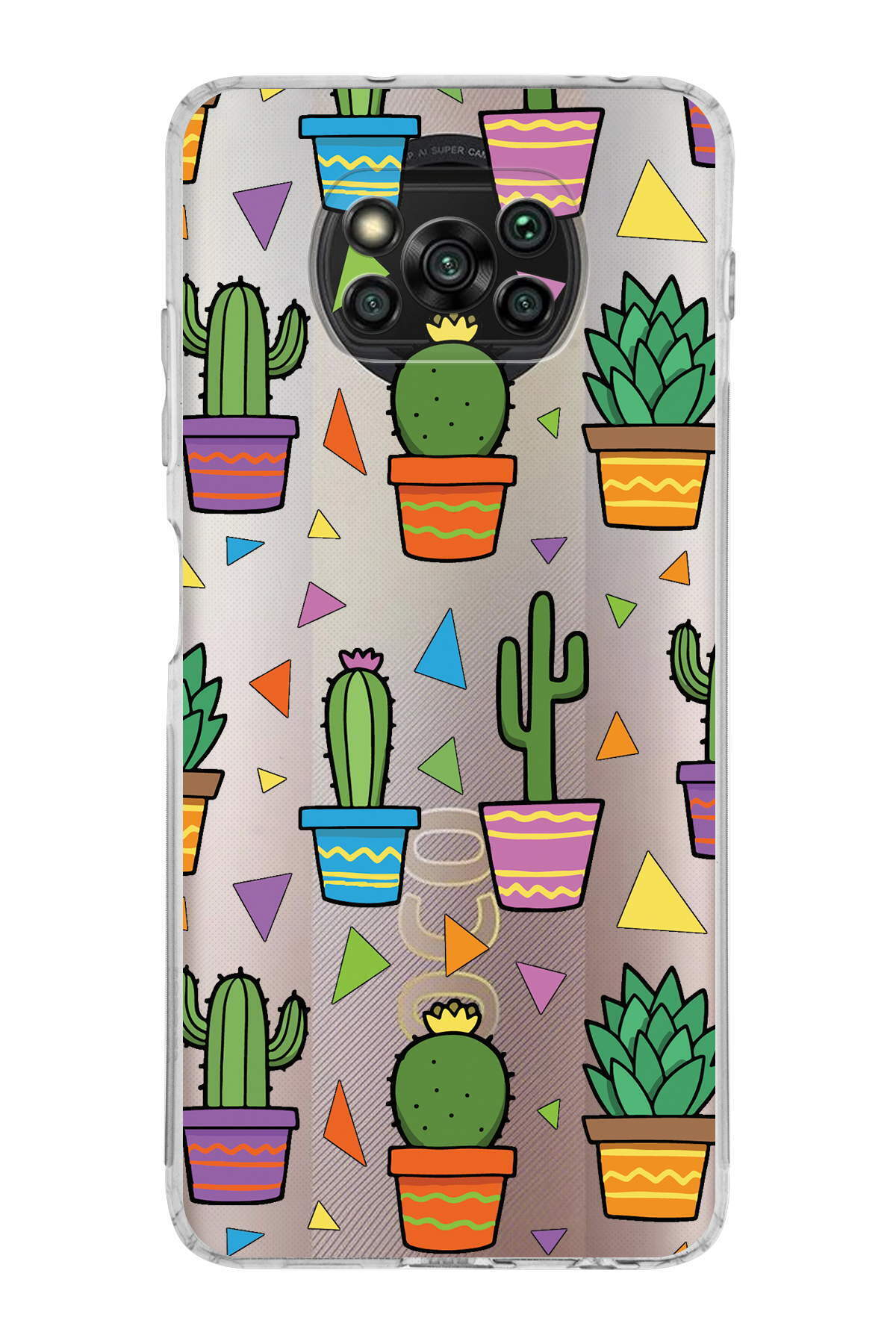 PrintiFy-Water Color 4 Camera Protected Transparent Case Compatible with Poco X3 Pro 1