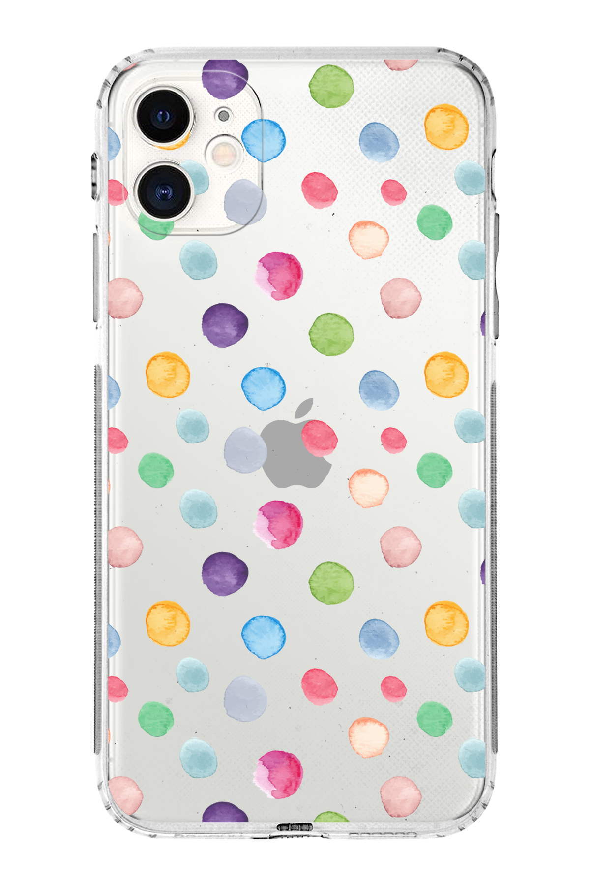 iPhone 11 ile Uyumlu Water Color 6  Kamera Korumalı Şeffaf  Kılıf