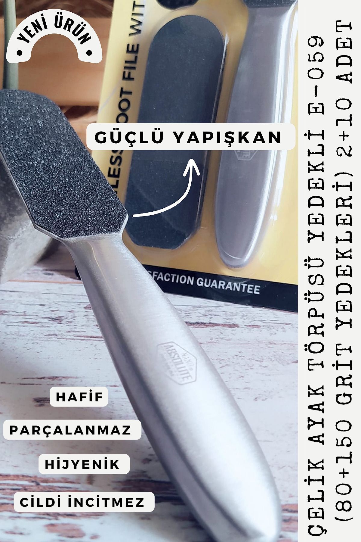 Nano Absolute-Steel Heel File with Refills E-059 5