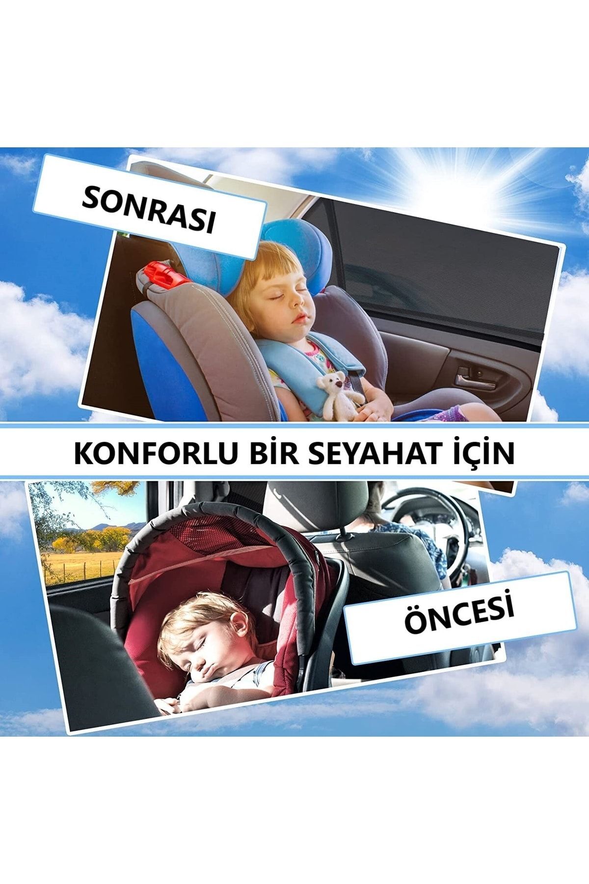 Wi Fro Oto Güneşlik Perdesi Yan Cam Araç Perdesi Arka Koltuk Emzirme Örtüsü Keçe Vantuzlu Tutucaklı 2 Adet fotoğrafı 3 (önizleme)