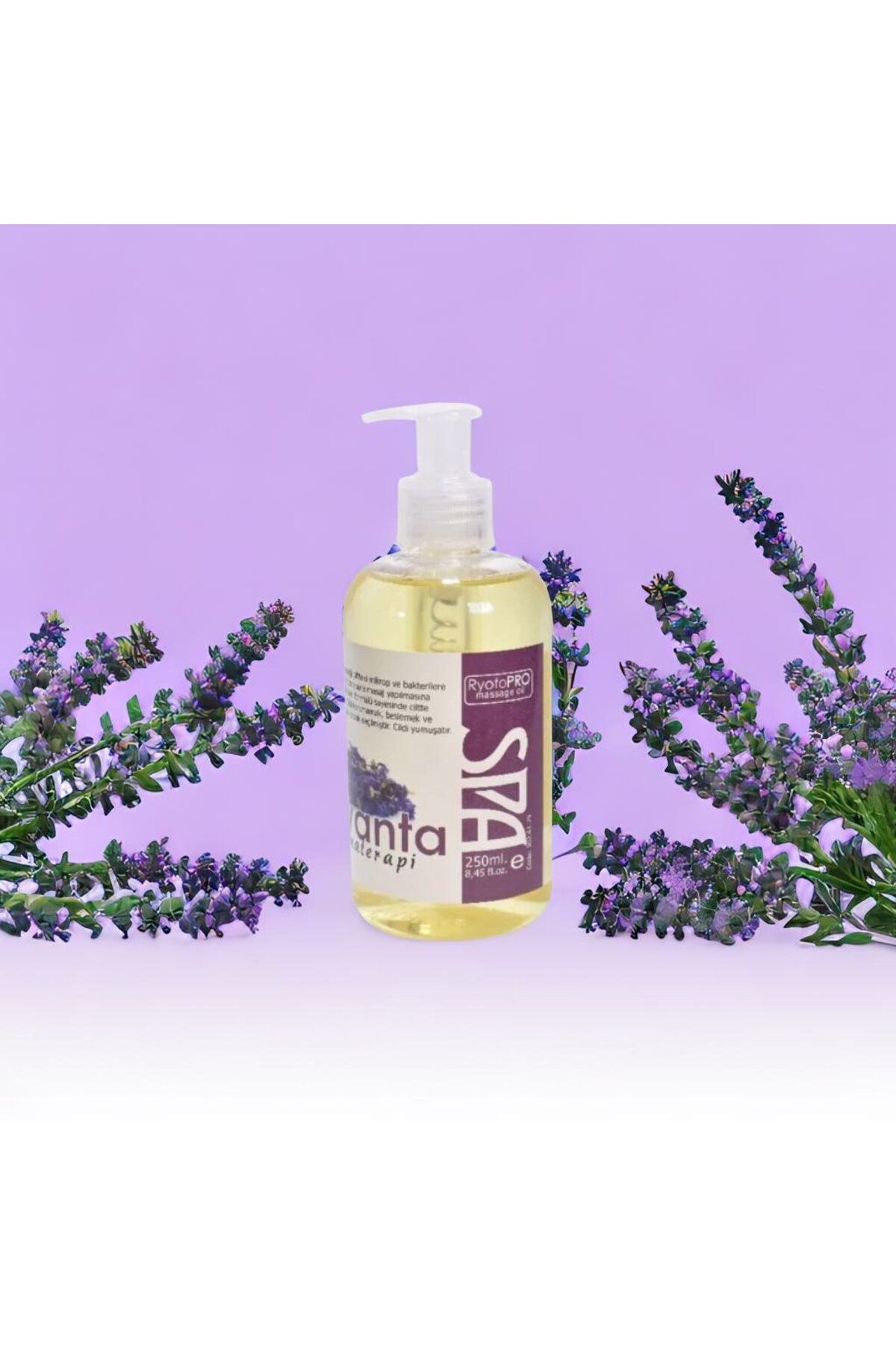 RyotoPRO Lavanta Aromaterapi Masaj Yağı %100 Doğal 250 Ml. / RyotoPRO Lavender Aromatherapy Massage Oil 100% Natural 250 Ml.
