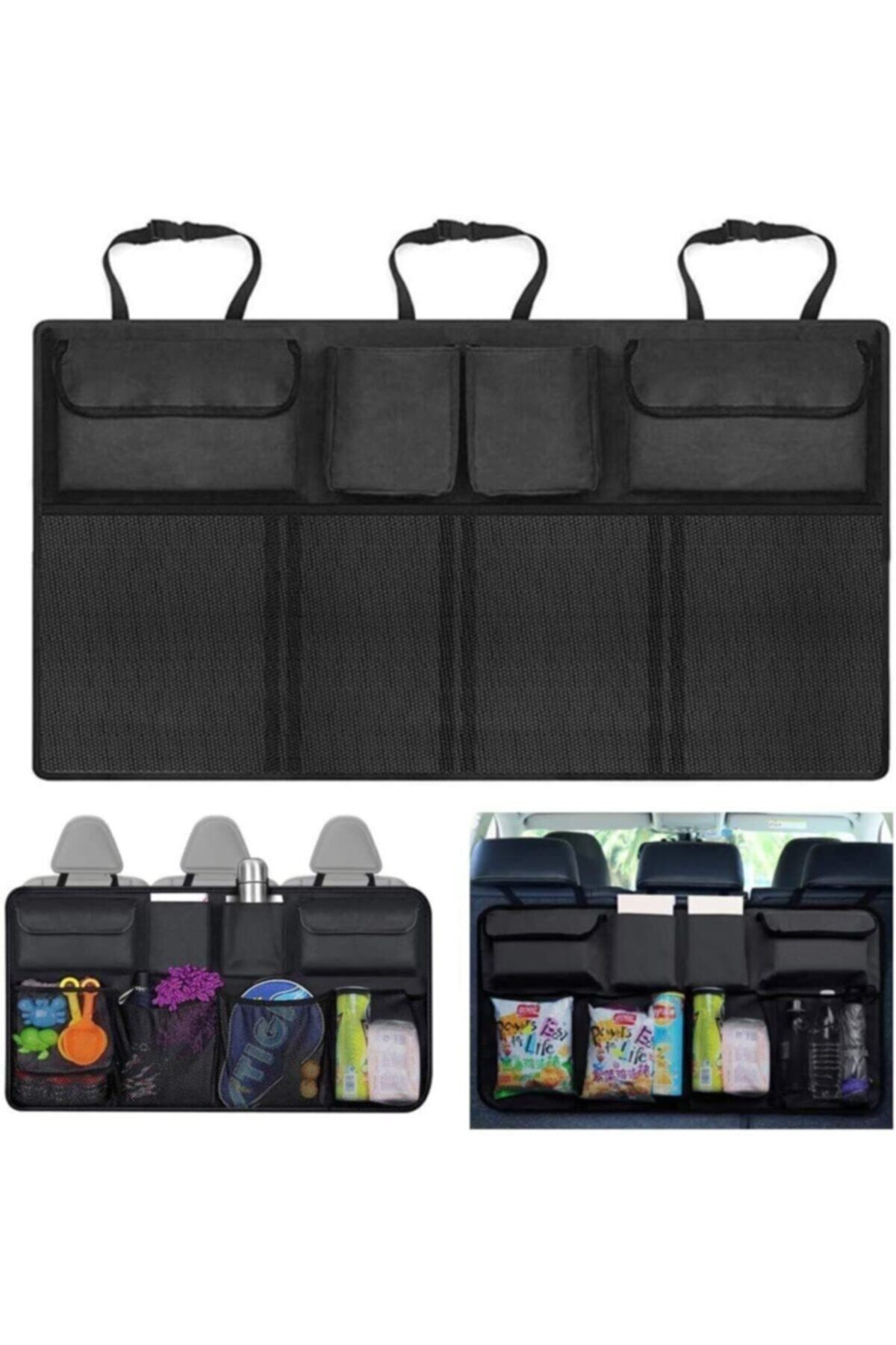 BYENS 8 Cepli Araç Bagaj Düzenleyici Çanta Organizer Araba Çantası Oto Içi Aksesuar Otomobil Aksesuarları