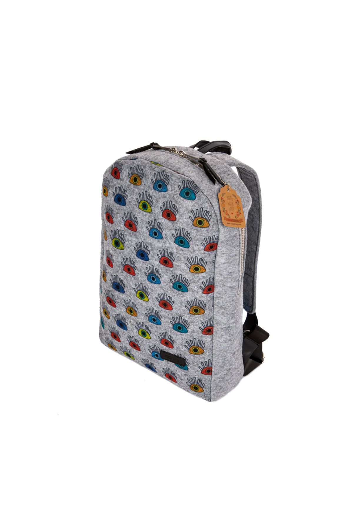 Biggdesign-My Eye on You Filzrucksack mit Reißverschluss 3