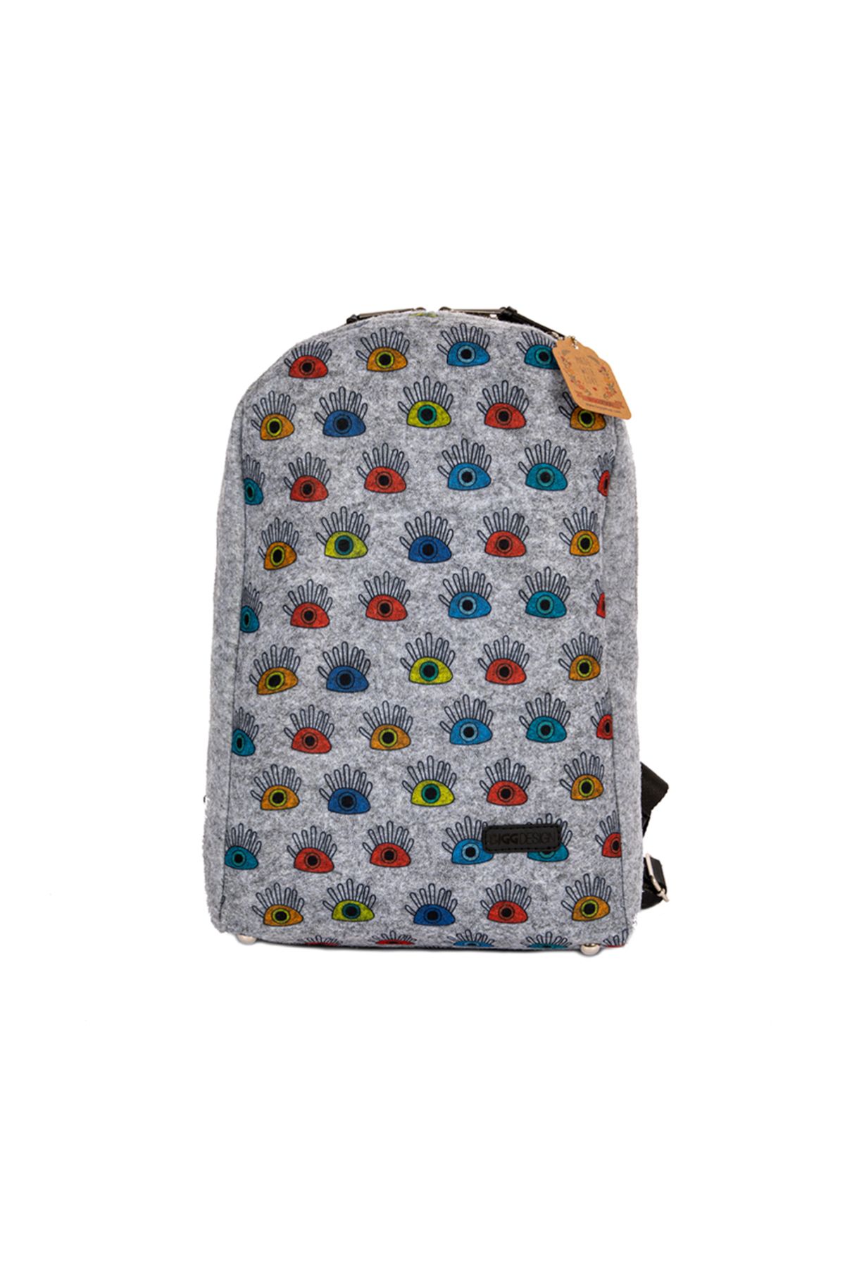 Biggdesign-My Eye on You Filzrucksack mit Reißverschluss 1