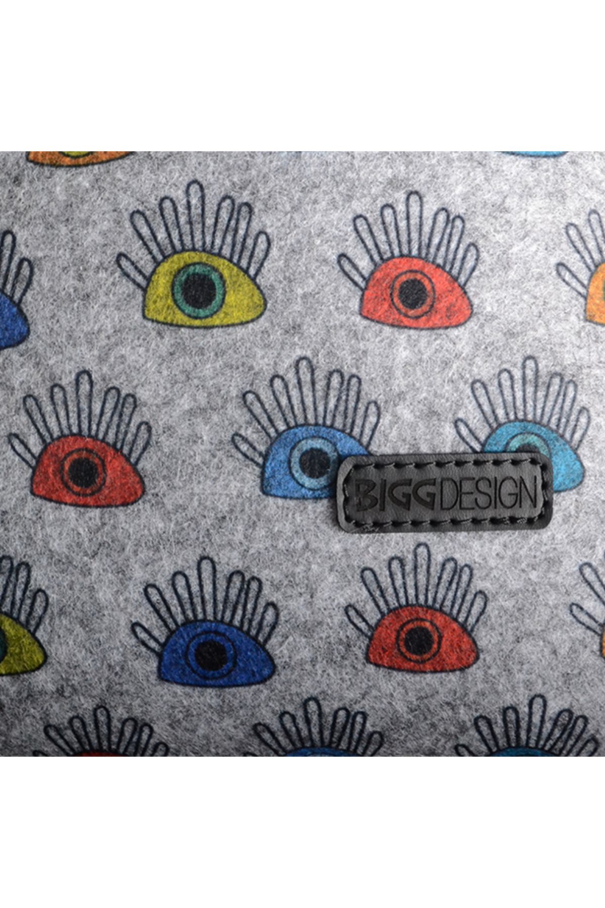 Biggdesign-My Eye on You Filzrucksack mit Reißverschluss 7