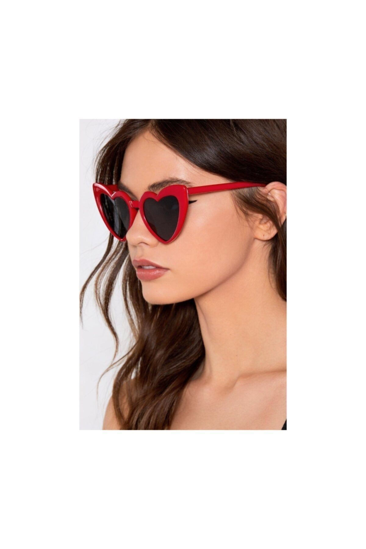 Makro Optik-Cat Eye Red Heart Framed Special Design Lady Sunglasses 6