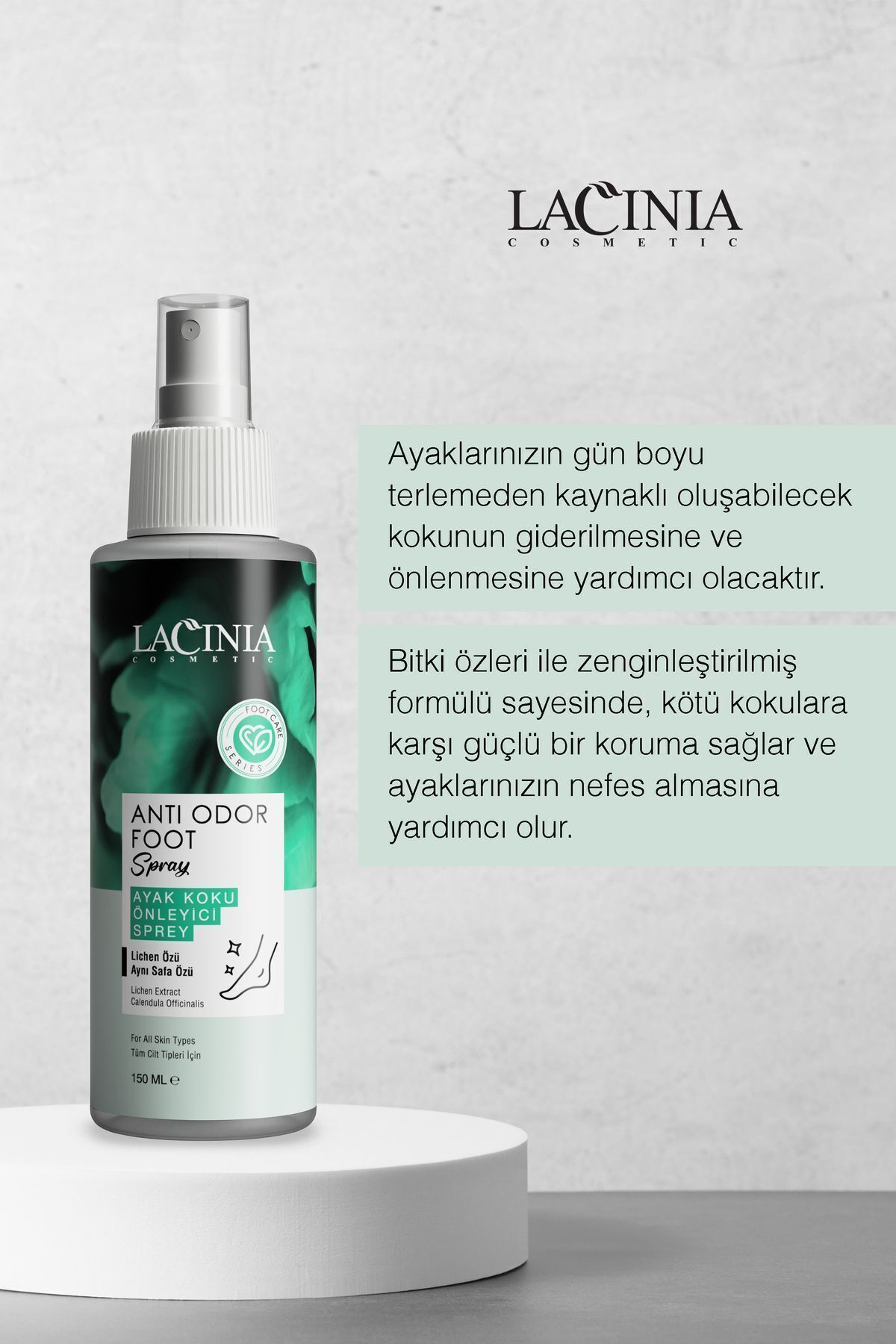 Koku Önleyicili Ayak Bakım Spreyi 150ml — NRM311 — تصویر 3 از 4