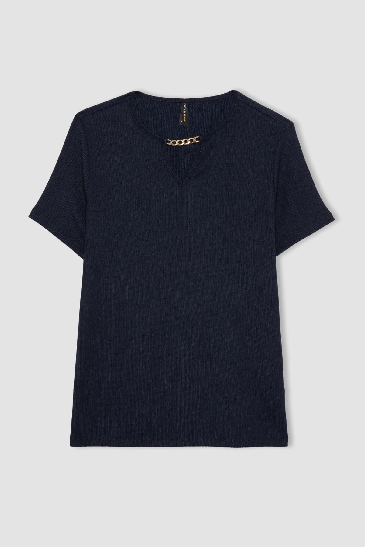 تی شرت زنانه دفاکتو | C1872AX24SP Defacto - Image 7