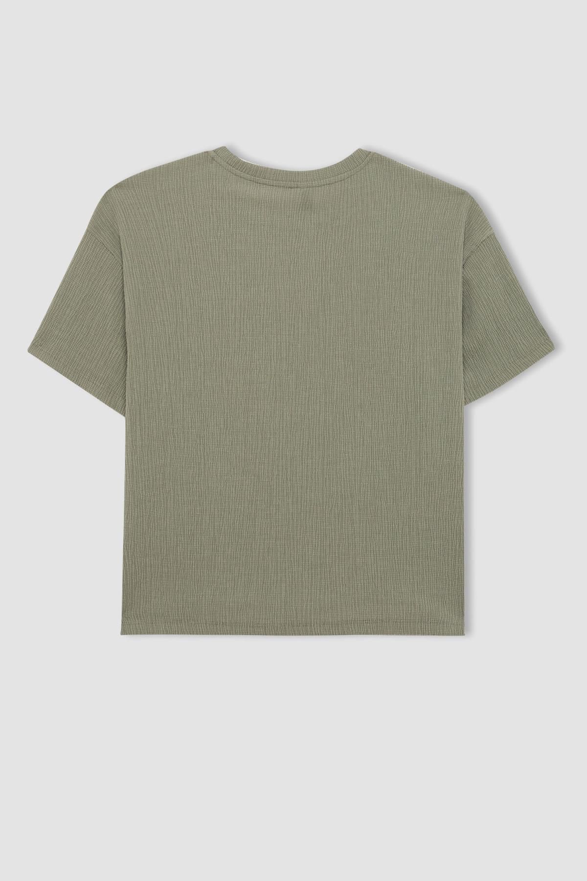 تی شرت زنانه دفاکتو | C3843AX24SP Defacto - Image 3