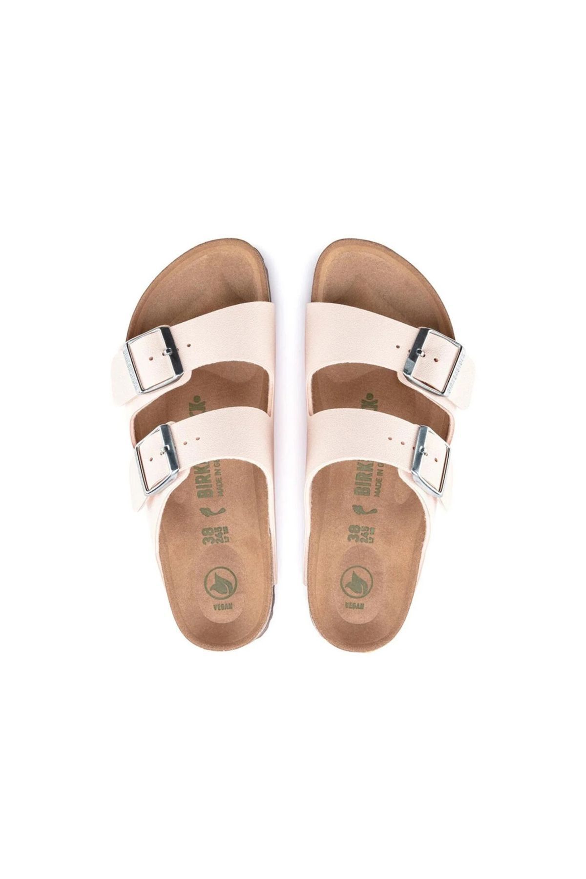 Birkenstock-Arizona Birko Flor Birkibuc Earthy Women's Pink Slippers 2