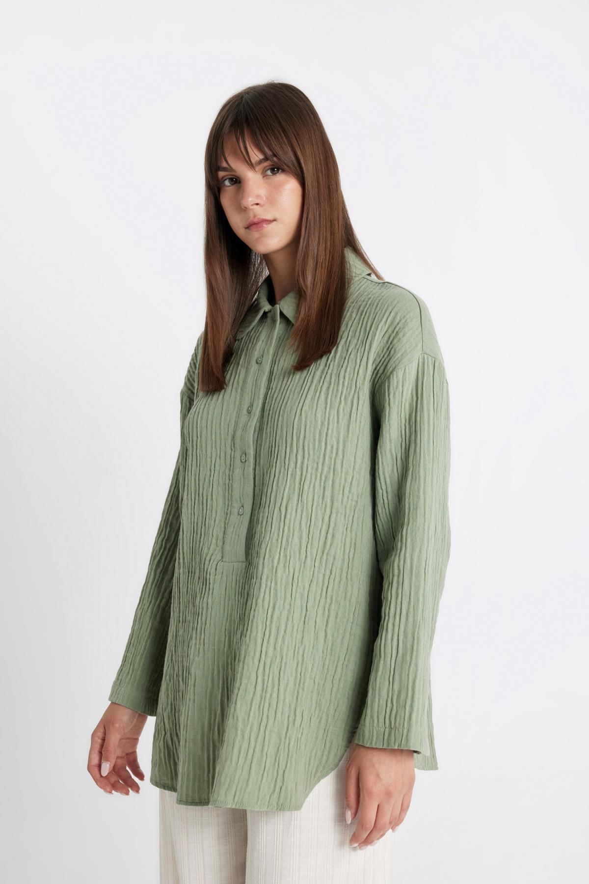 تونیک حجاب زنانه دفاکتو | D2256AX24SM Defacto - Image 3