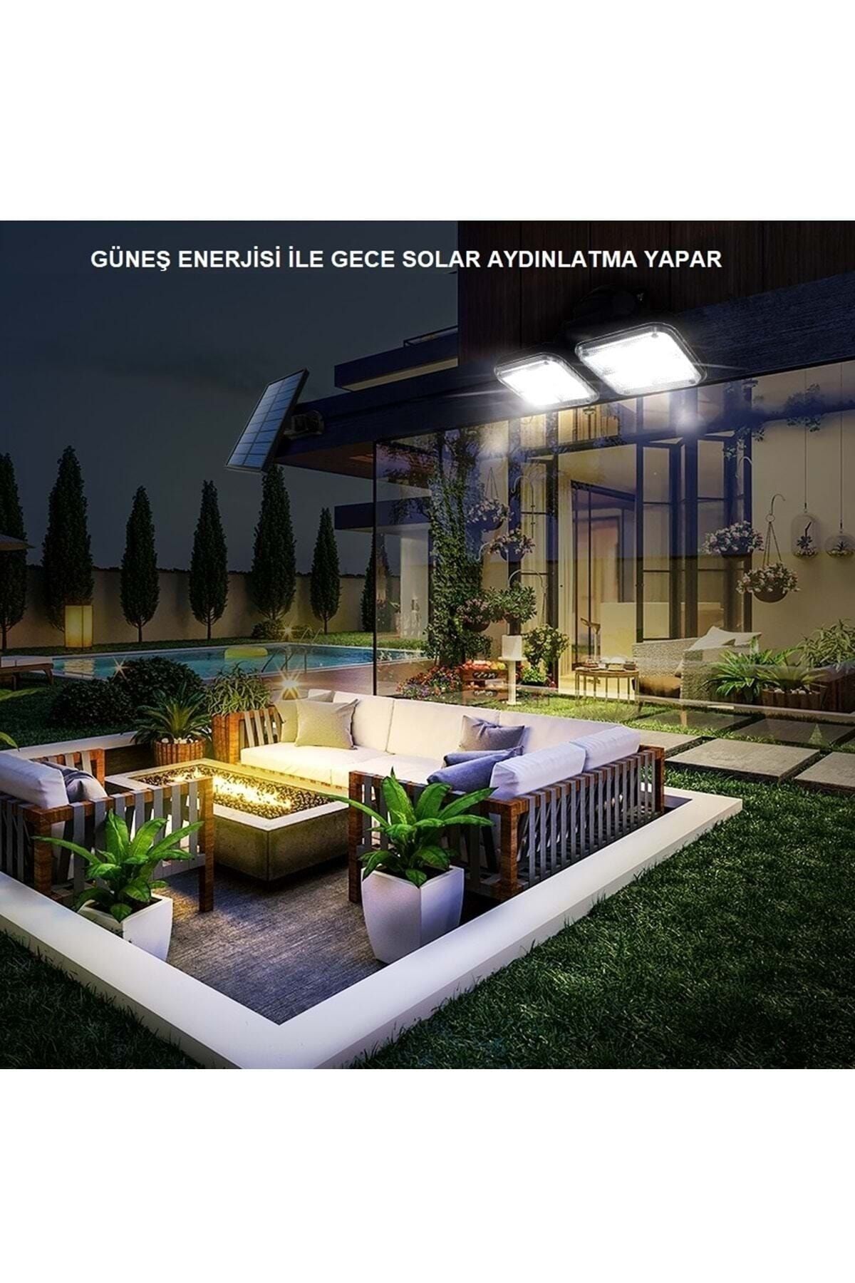 Güneş Enerjili Solar Lamba 20w 120 Bahçe Sokak Lamba 2