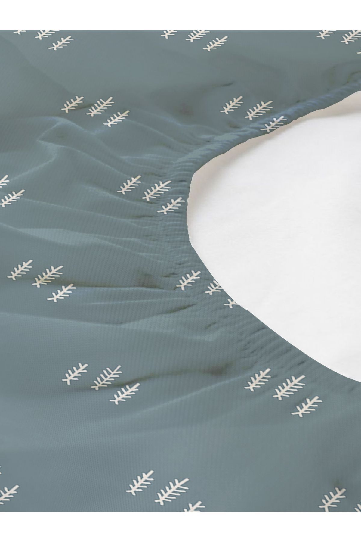 Evmila-Modern Patterned Printed Single Elastic Sheet Set 2