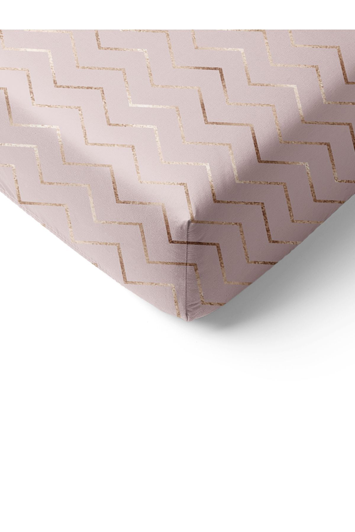Evmila-Modern Patterned Printed Single Elastic Sheet Set 2