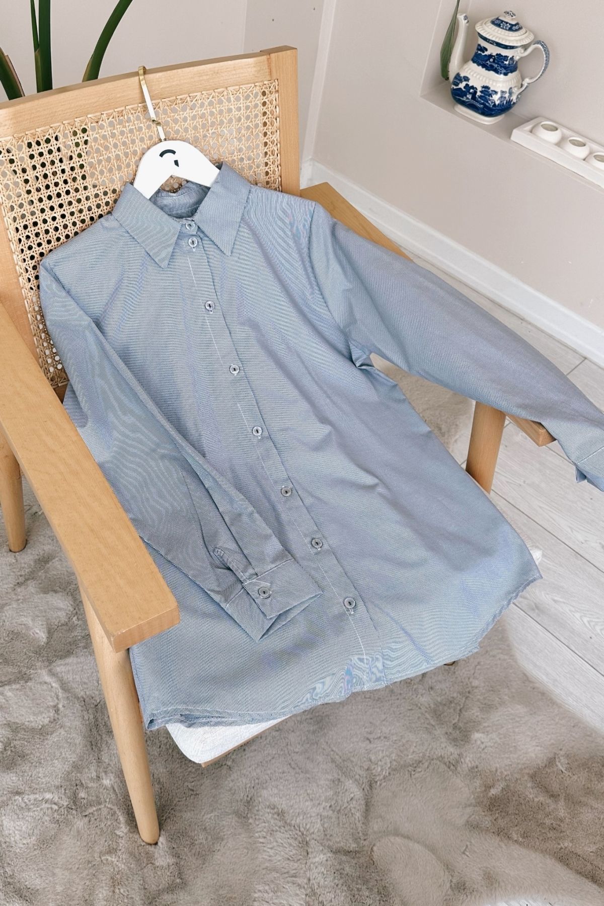 Gizce-Navy Blue Teca Shirt 2