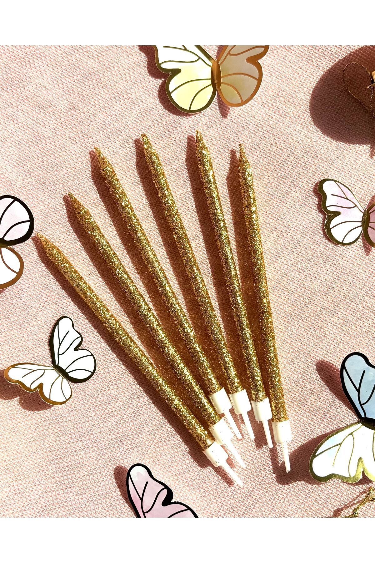 Öztürkpartievi Gold Pırıltılı Mum