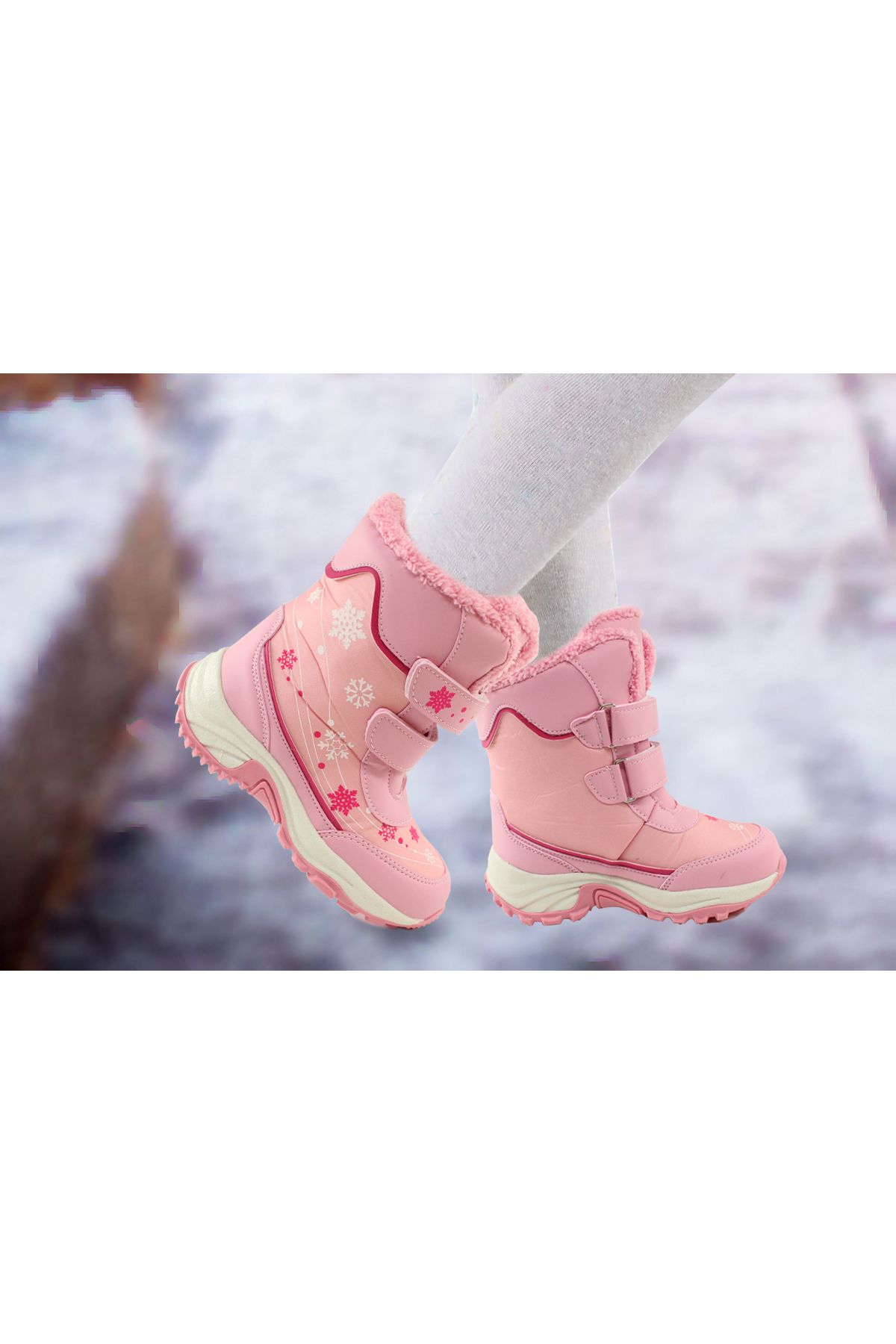 Pabucland Orthopedic Trekking Non slip Sole Girl s Snow Boots Trendyol