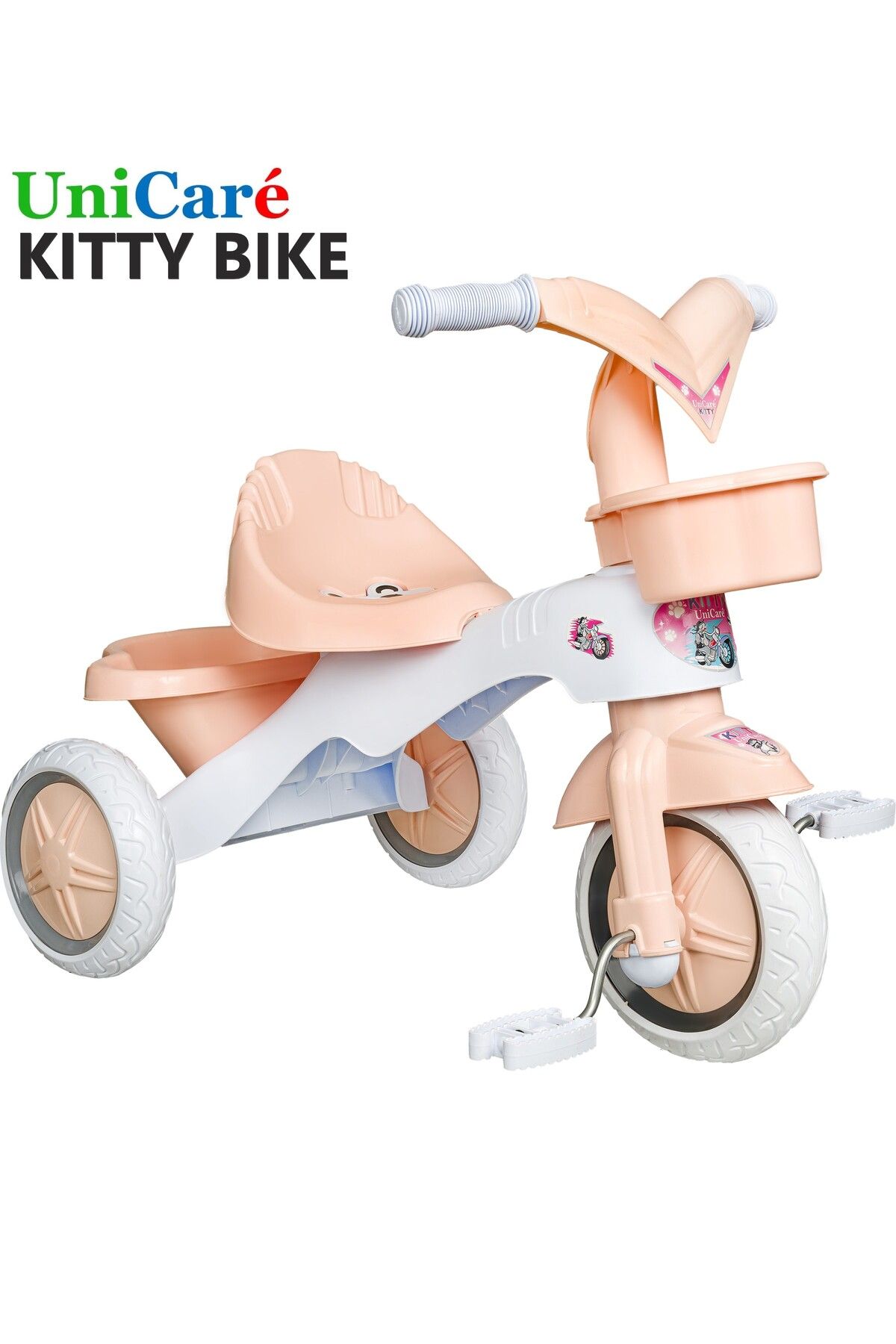 Tricycle Children's Bicycle 3 Wheel Bicycle 1.5-3 Years Old Plastic Motor First Bicycle with Basket