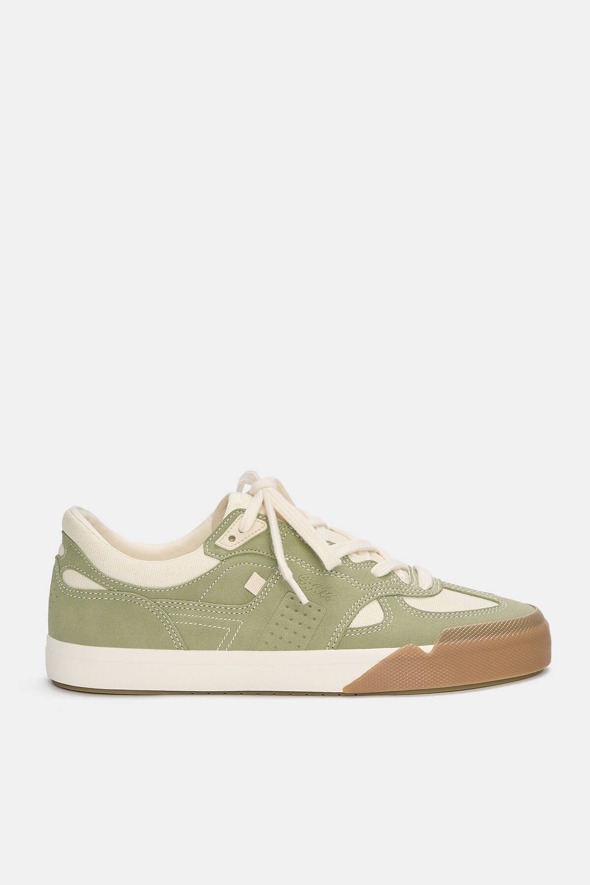 اسنیکر سبز مردانه Pull Bear کفش ورزشی بوم چند قطعه Pull & Bear