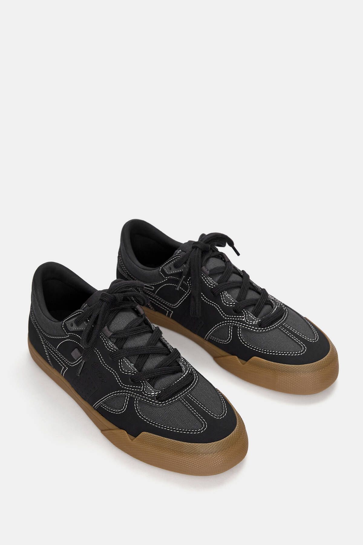 اسنیکر مشکی مردانه Pull Bear کفش ورزشی بوم چند قطعه Pull & Bear