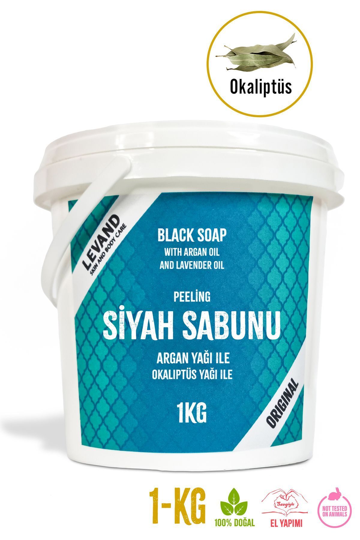 صابون سیاه پوست اکالیپتوس 1 کیلوگرمی Levand