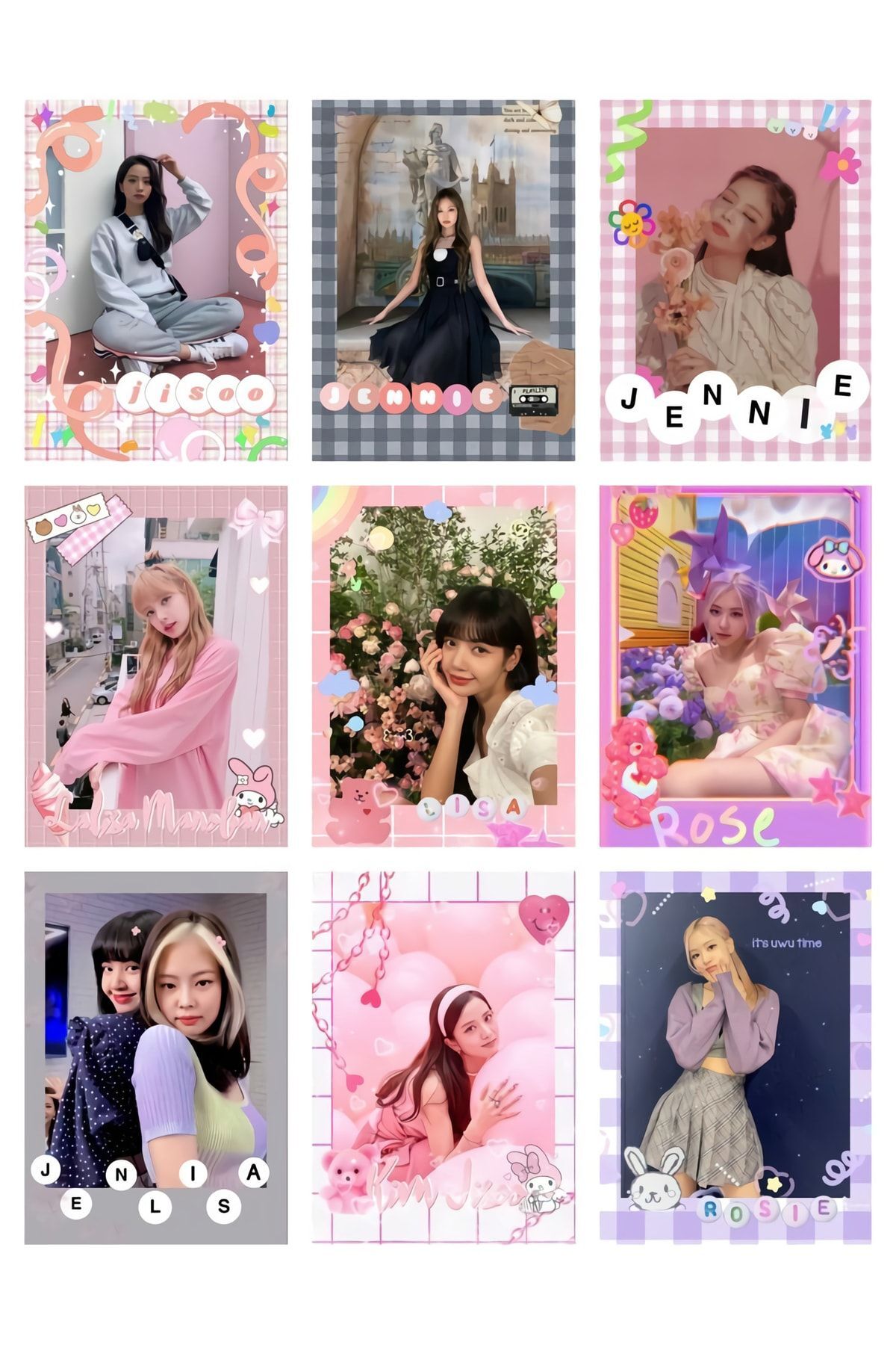 owl bag Black Pink 1 No -kpop- 9 Lu Fotokart Seti