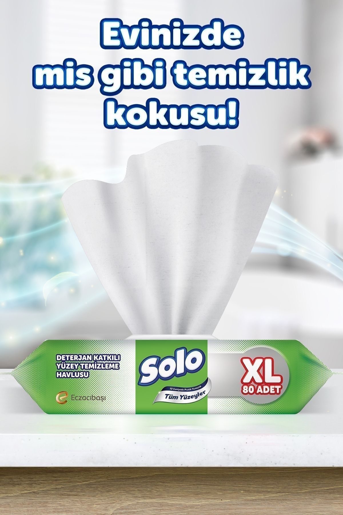 Tüm Yüzeyler Islak Temizleme Havlusu Xl 80 Yaprak