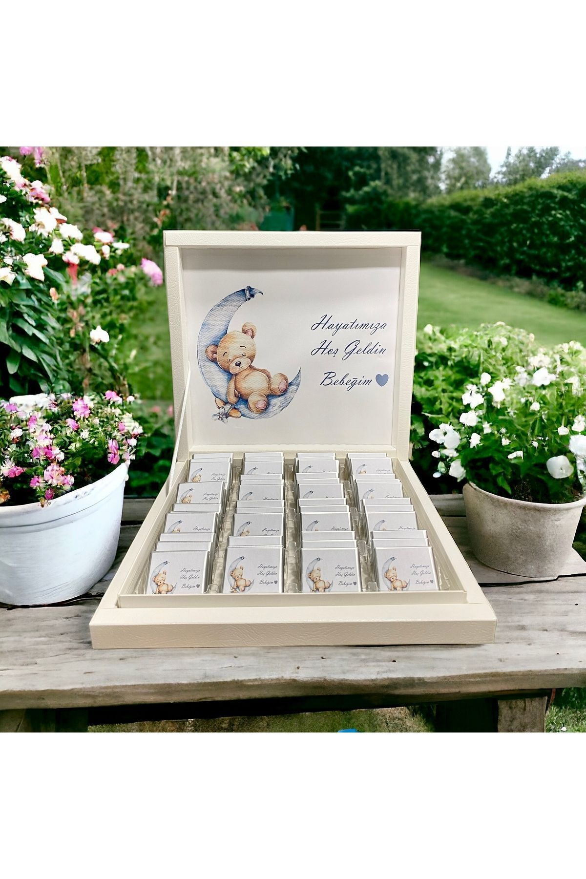 altıniz gıda Yeni!(ELİTÇİKOLATA) İsme Özel Ayıcık-Ay Erkek-kız Bebek Çikolatası Doğum-yaş Günü-hediyelik Çikolata fotoğrafı 3 (önizleme)