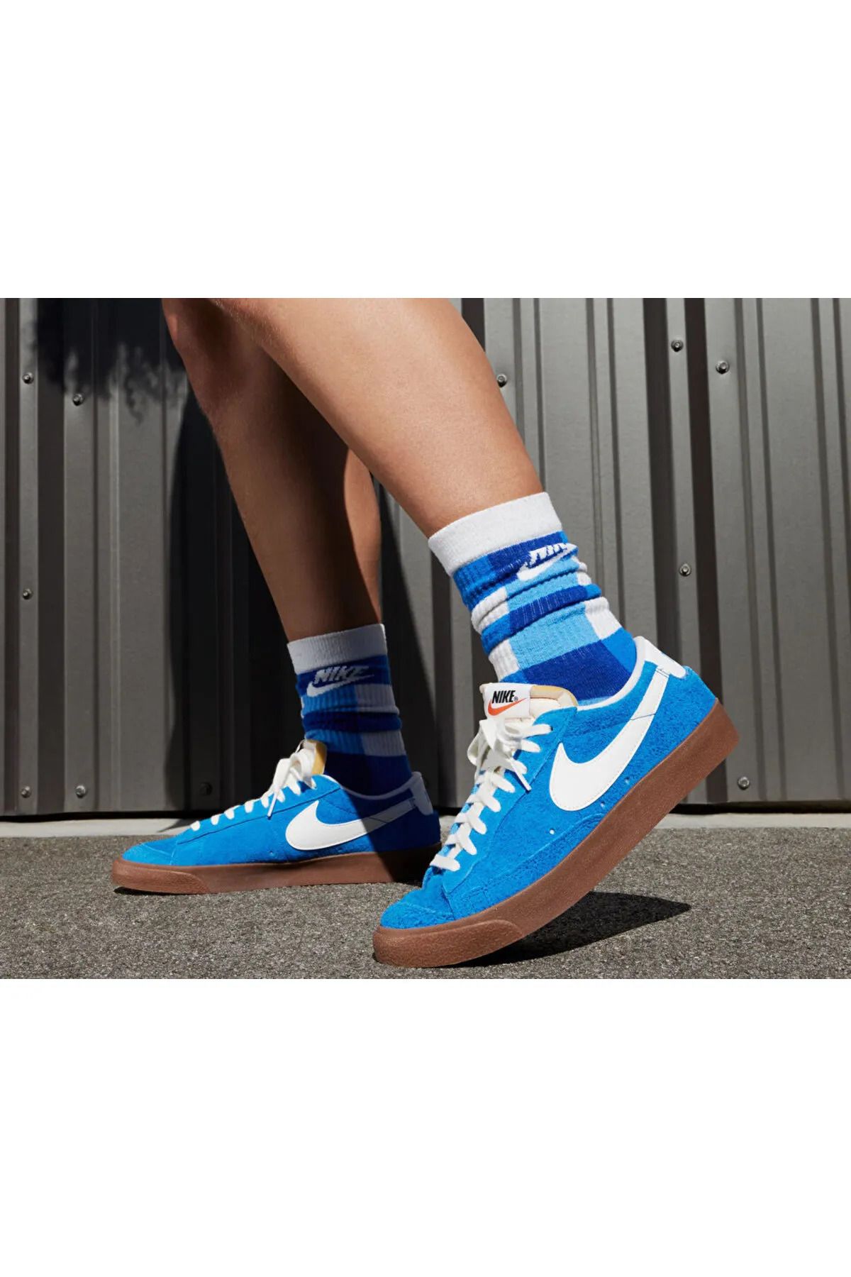 کفش پیاده روی آبی مردانه و زنانه روزانه W Blazer Low '77 Vntg Nike
