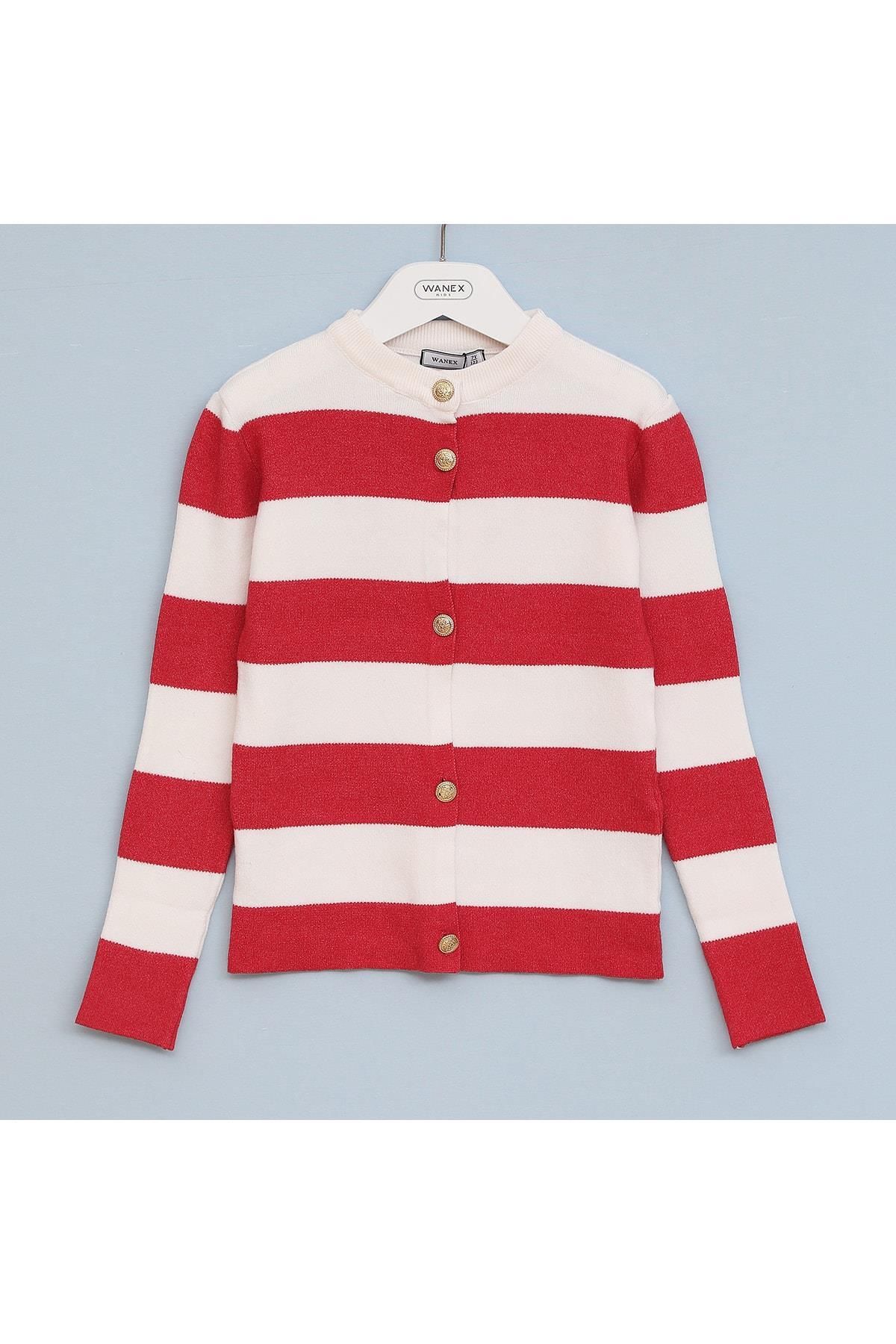 WANEX-Red Girl's Knitwear Cardigan - 23060 1