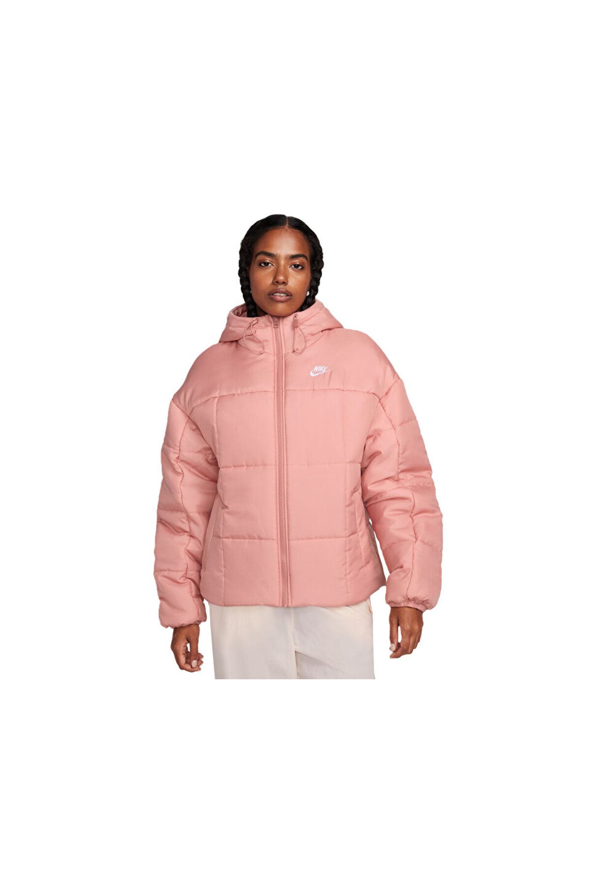 Nike Therma FIT Women s Pink Casual Coat W Nsw Esstl Thrmr Clsc Puffer FB7672 618 Trendyol