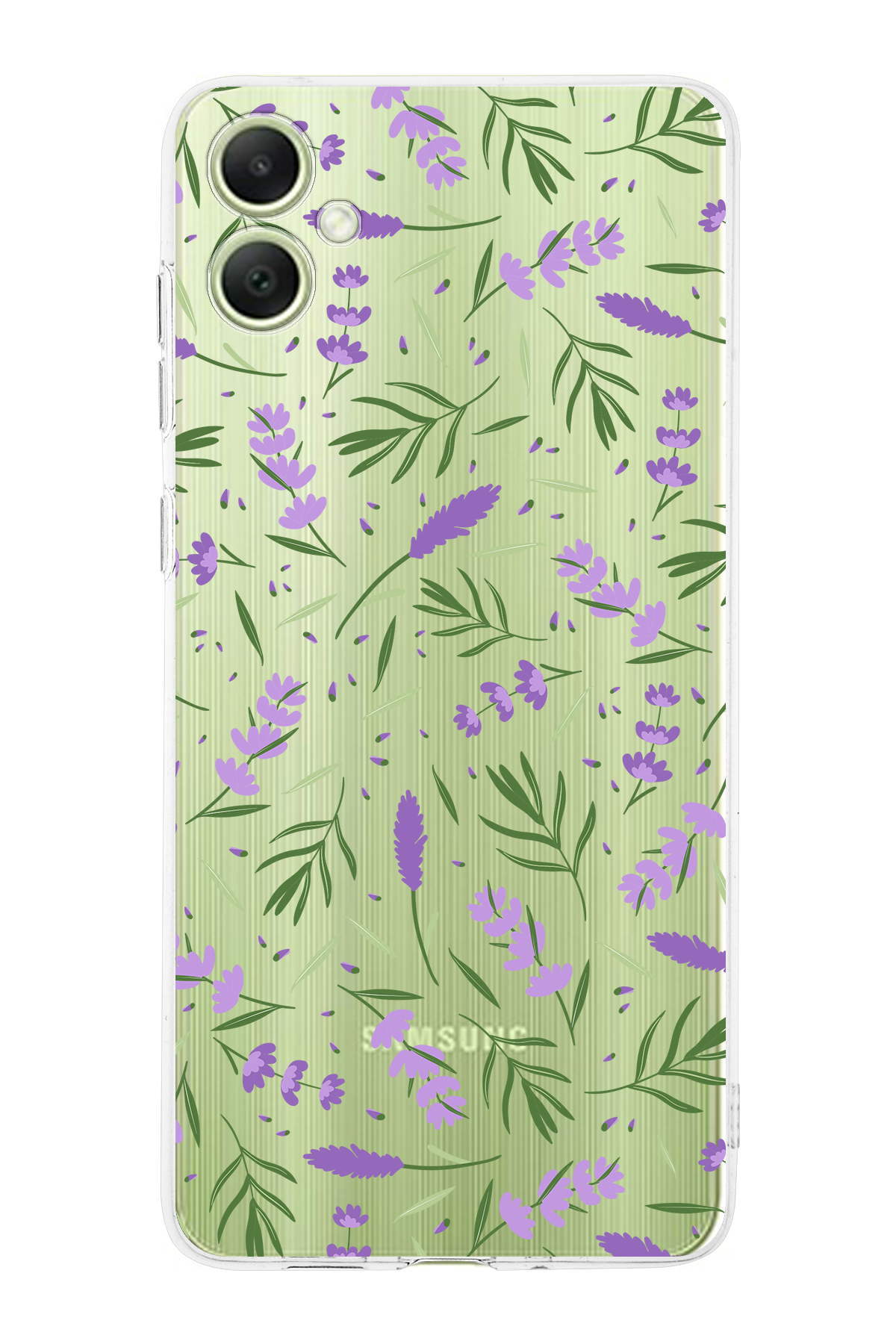 Samsung Galaxy A05 ile Uyumlu Water Color 3 Kamera Korumalı Şeffaf Kılıf