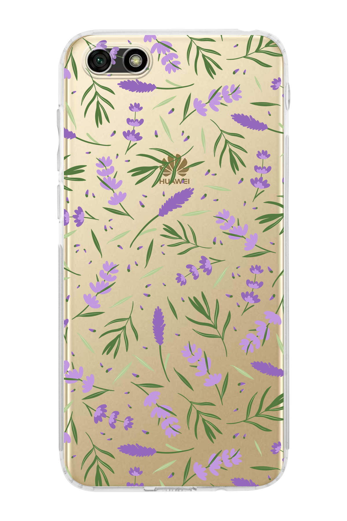 Huawei Y5 2018 ile Uyumlu Water Color 3  Kamera Korumalı Şeffaf  Kılıf