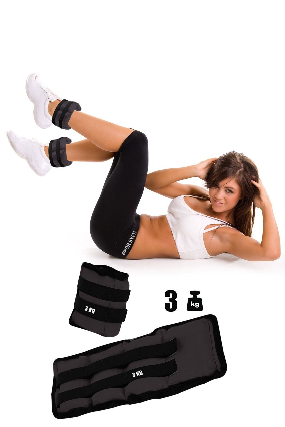 Spor Byfit 3 Kg 2 Adet Siyah El Veya Ayak Bileği Ağırlığı