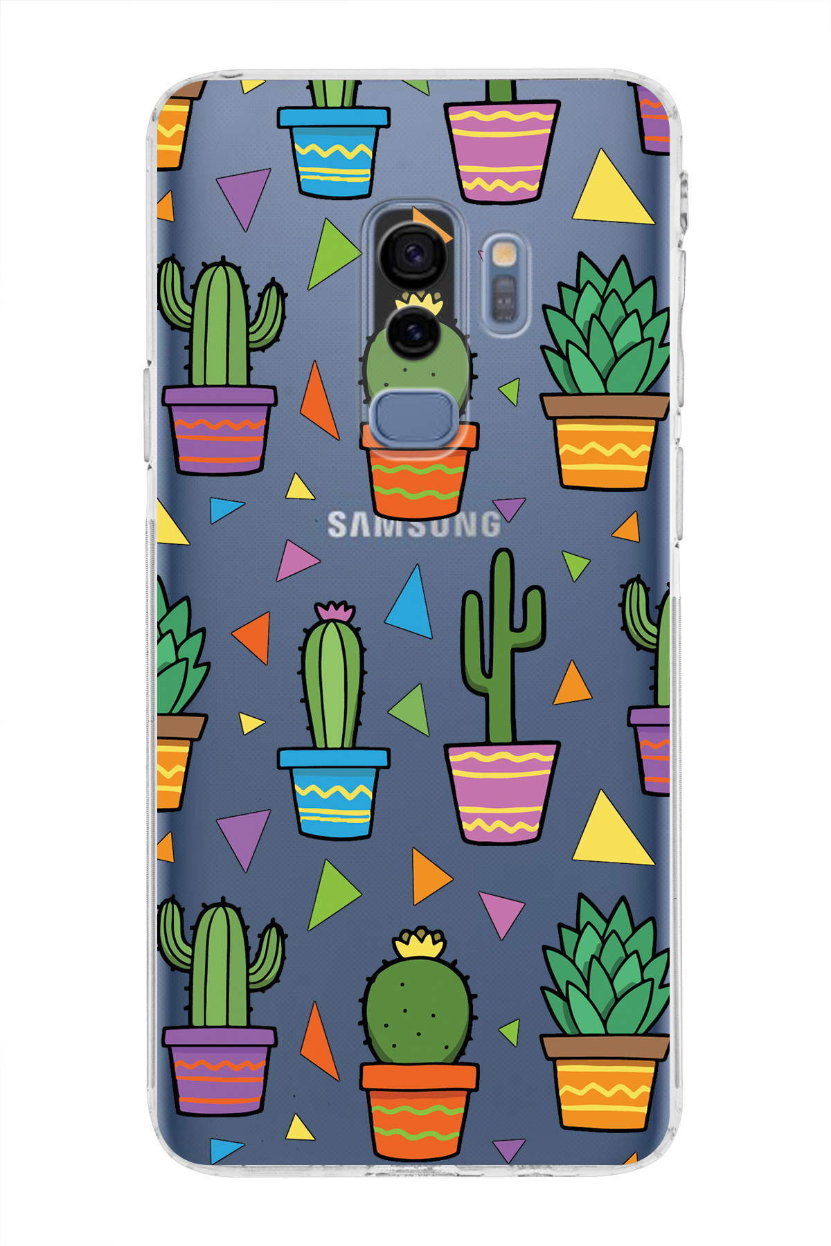 Samsung Galaxy S9 Plus ile Uyumlu Water Color 4  Kamera Korumalı Şeffaf  Kılıf