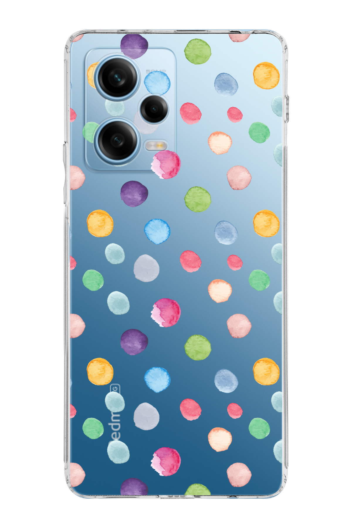 Xiaomi Redmi Note 12 Pro ile Uyumlu Water Color 6  Kamera Korumalı Şeffaf  Kılıf